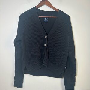 GAP Women's Classic Black Cardigan